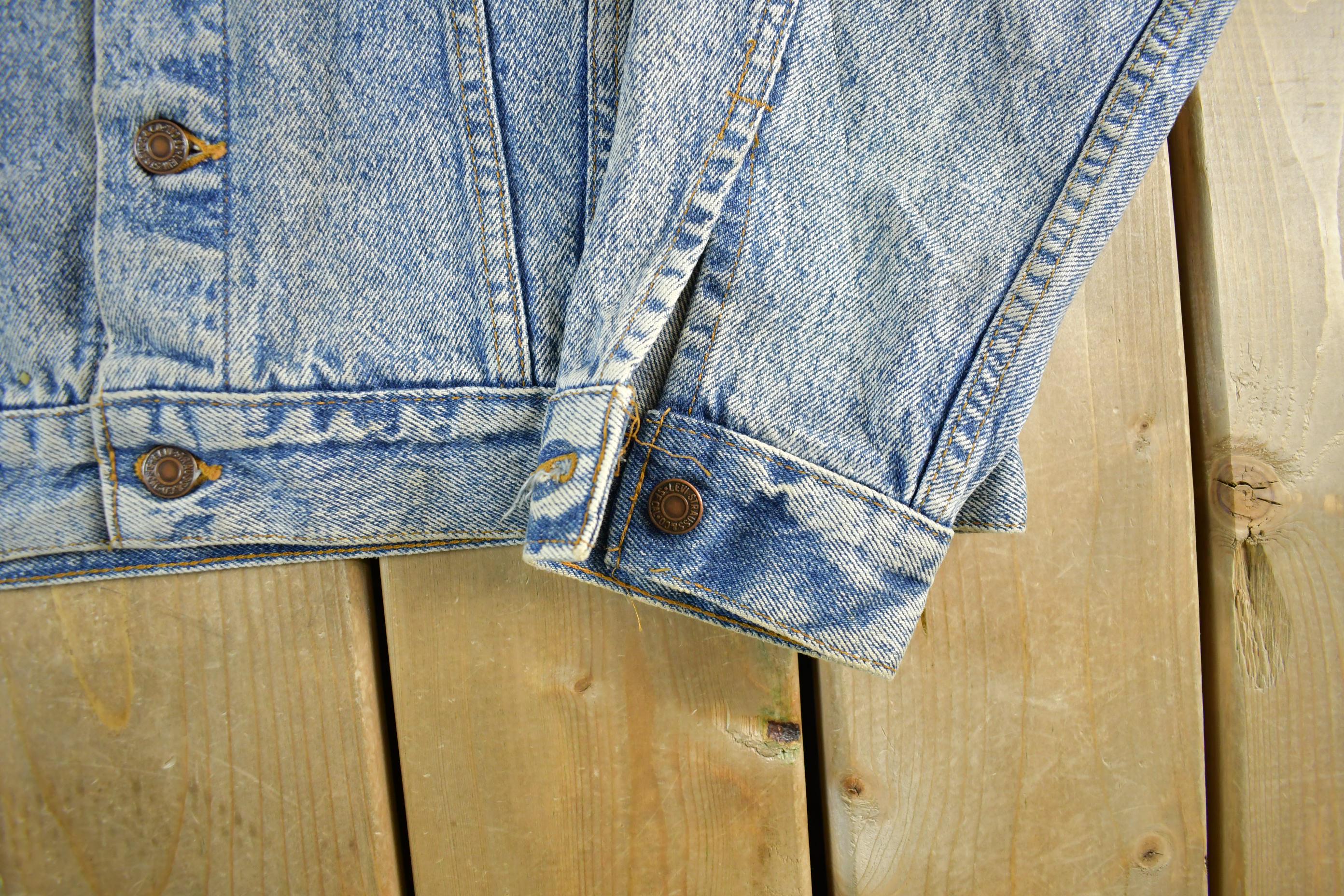 Vintage 1980s Levis Denim Trucker Jean Jacket Men's Medium