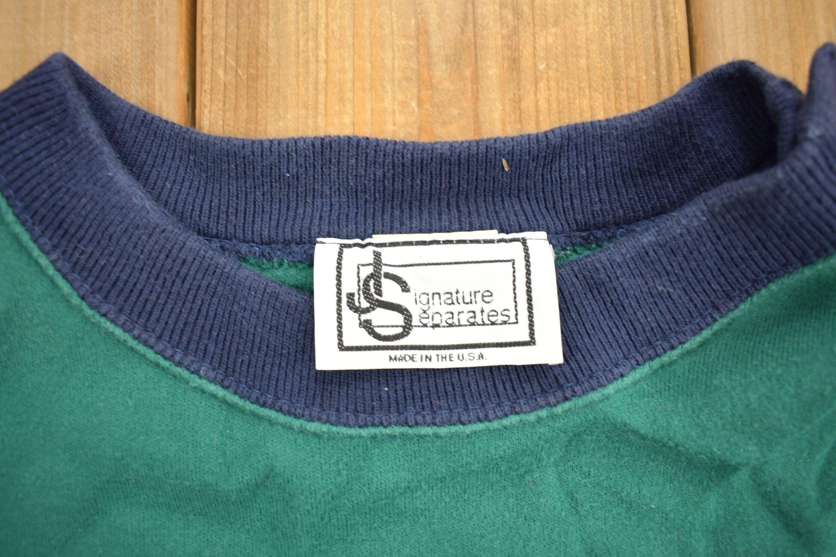 Vintage 1990s Signature Separates Blank Crewneck Sweatshirt