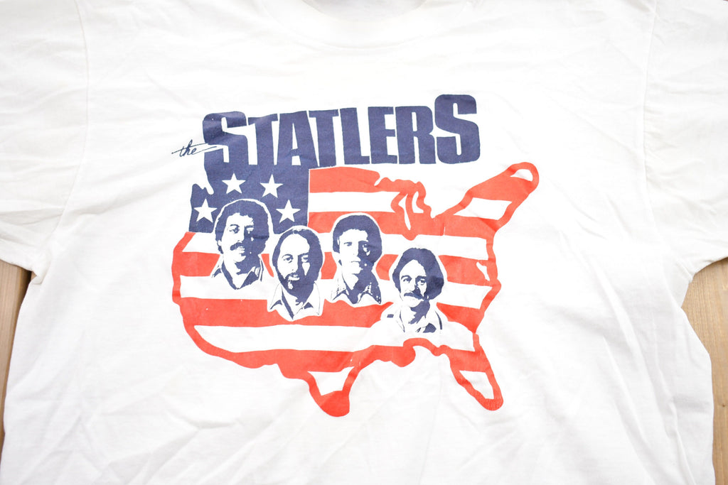 Vintage 1990s The Statler's USA T-Shirt  Band T-Shirt  Music Group  Streetwear  Retro Style  Single Stitch  Made In USA
