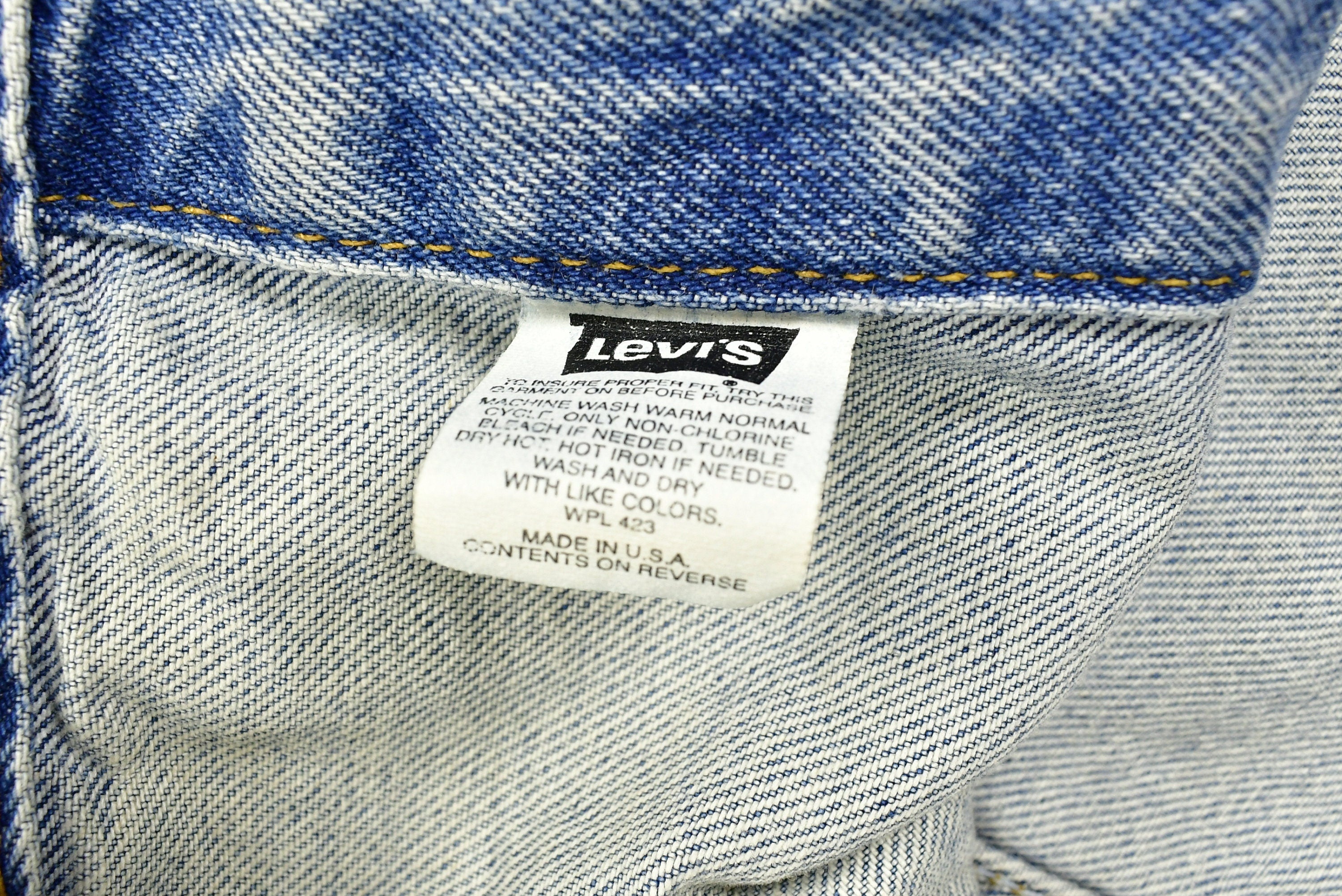 Vintage 1990s Levi's Distressed Denim Jean Jacket