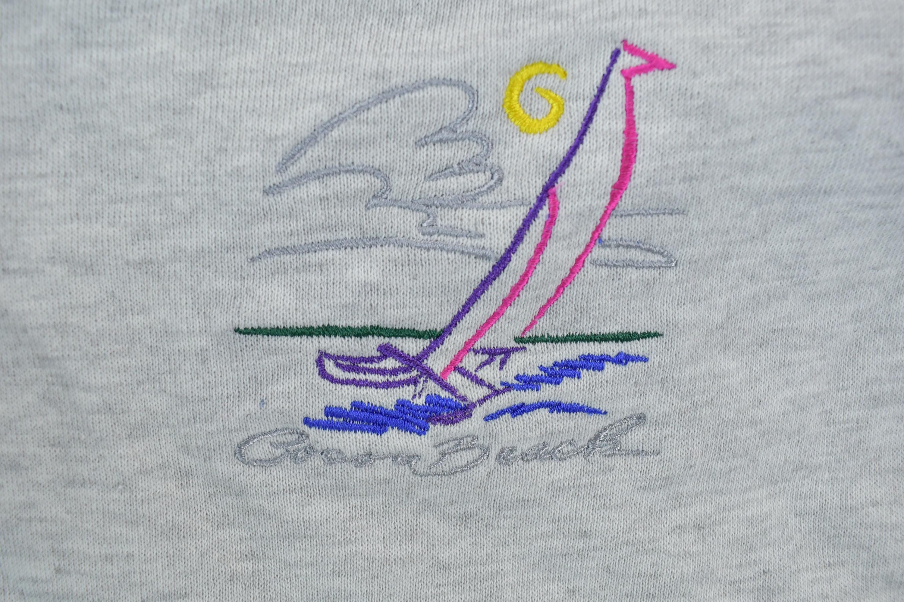 Vintage 1990s Ron Jon Sailboat Surfing Crewneck Sweatshirt