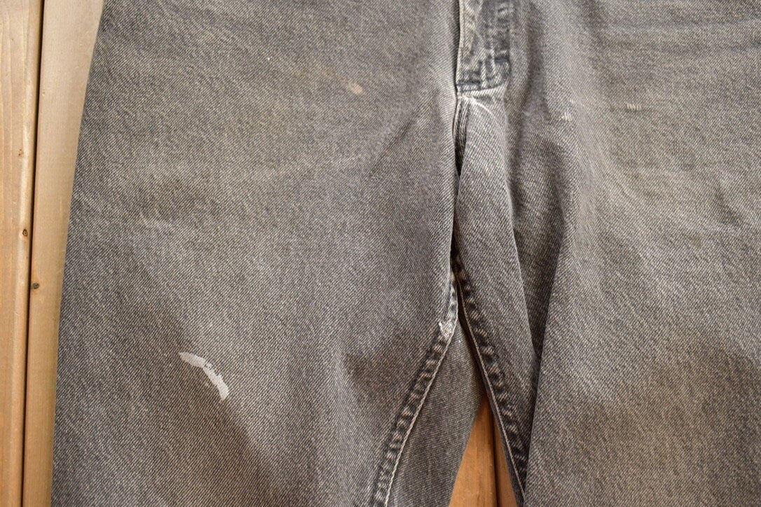 Vintage 1990's Lee Grey Jeans Size 33 x 28.5