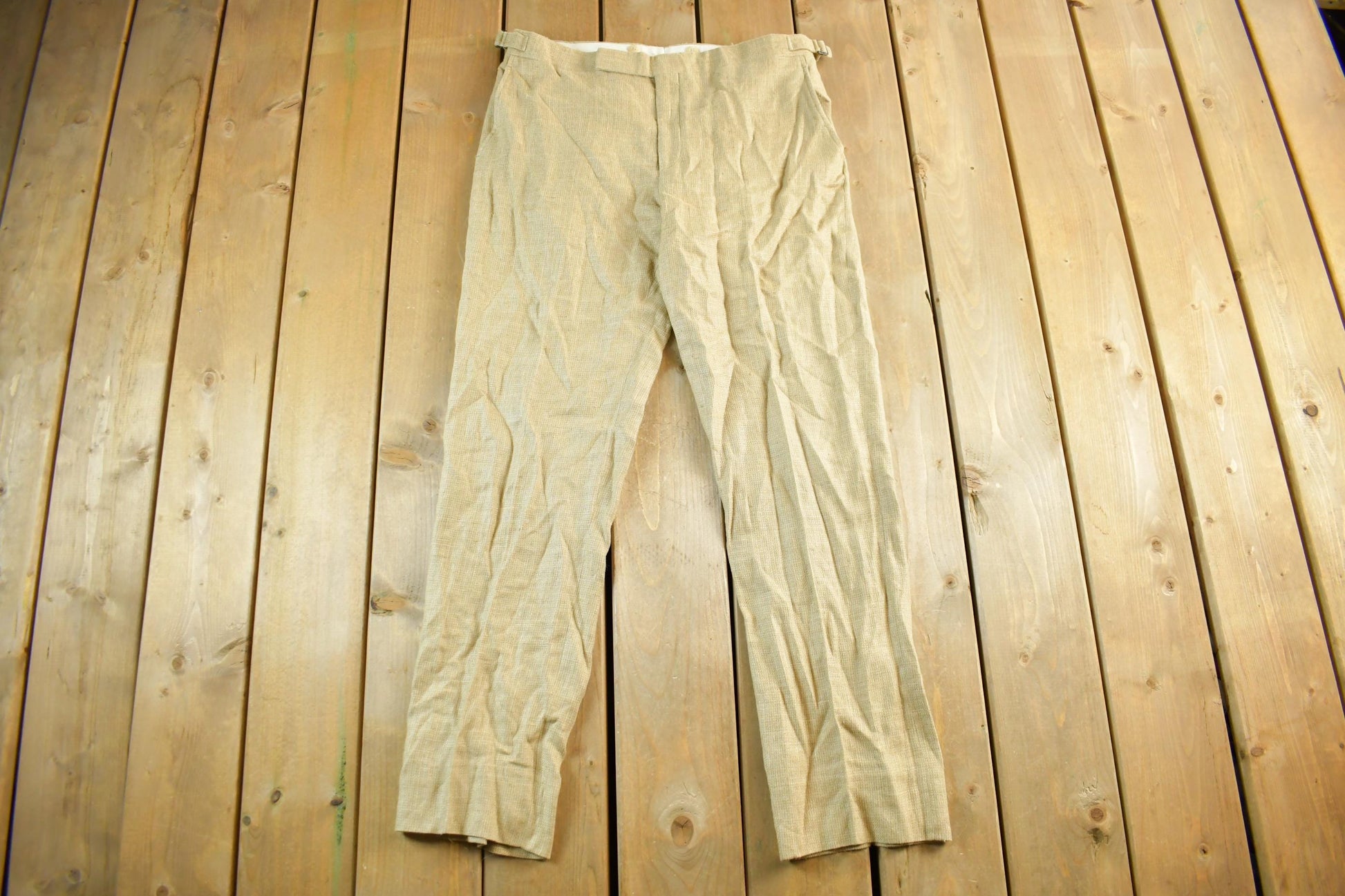 Vintage 1990's Polo Ralph Lauren Silk Flax Trousers Adult 34 x 30
