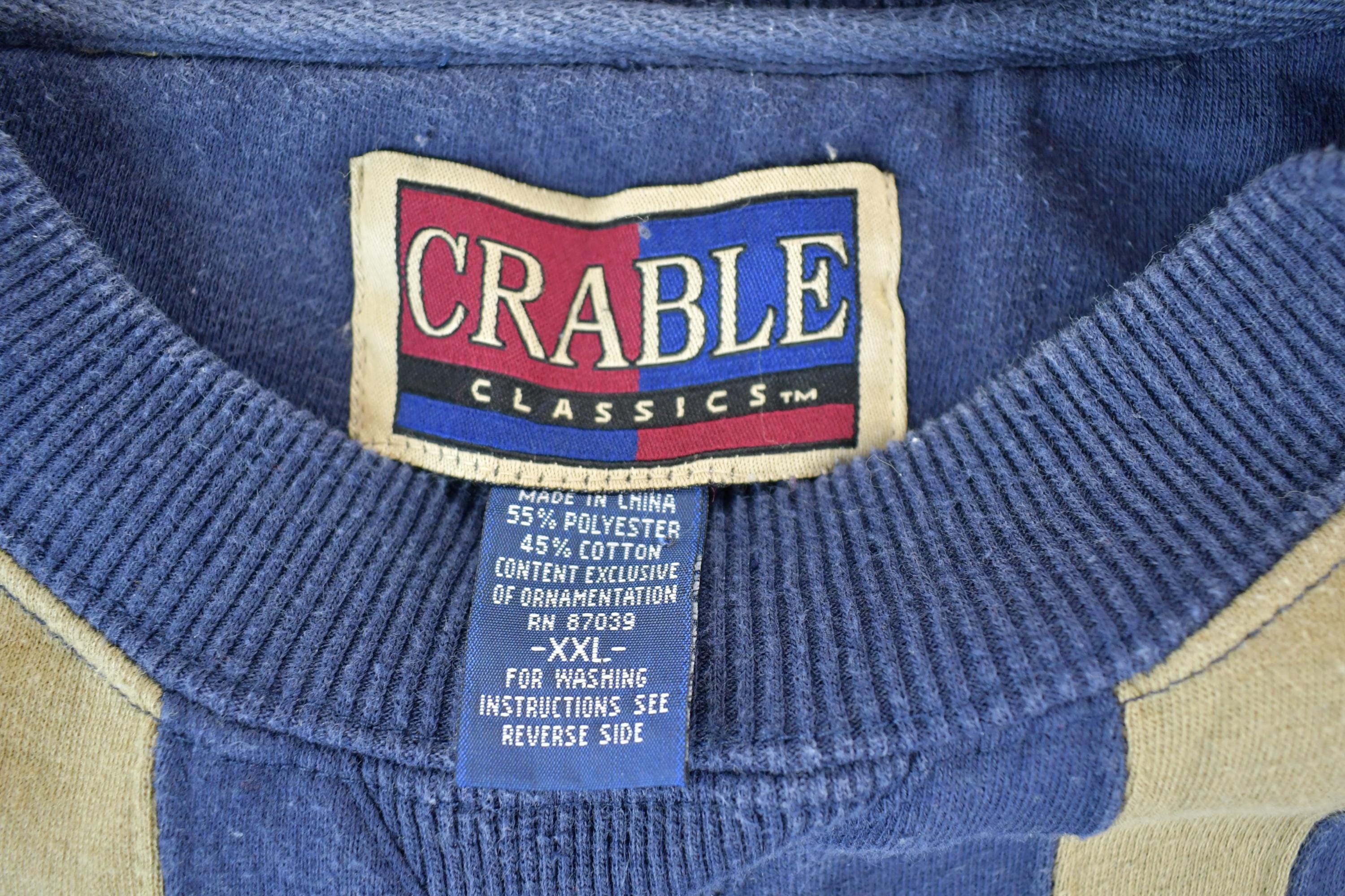 Vintage 1990s Crabble Classics Souvenir Crewneck Sweatshirt Made In USA