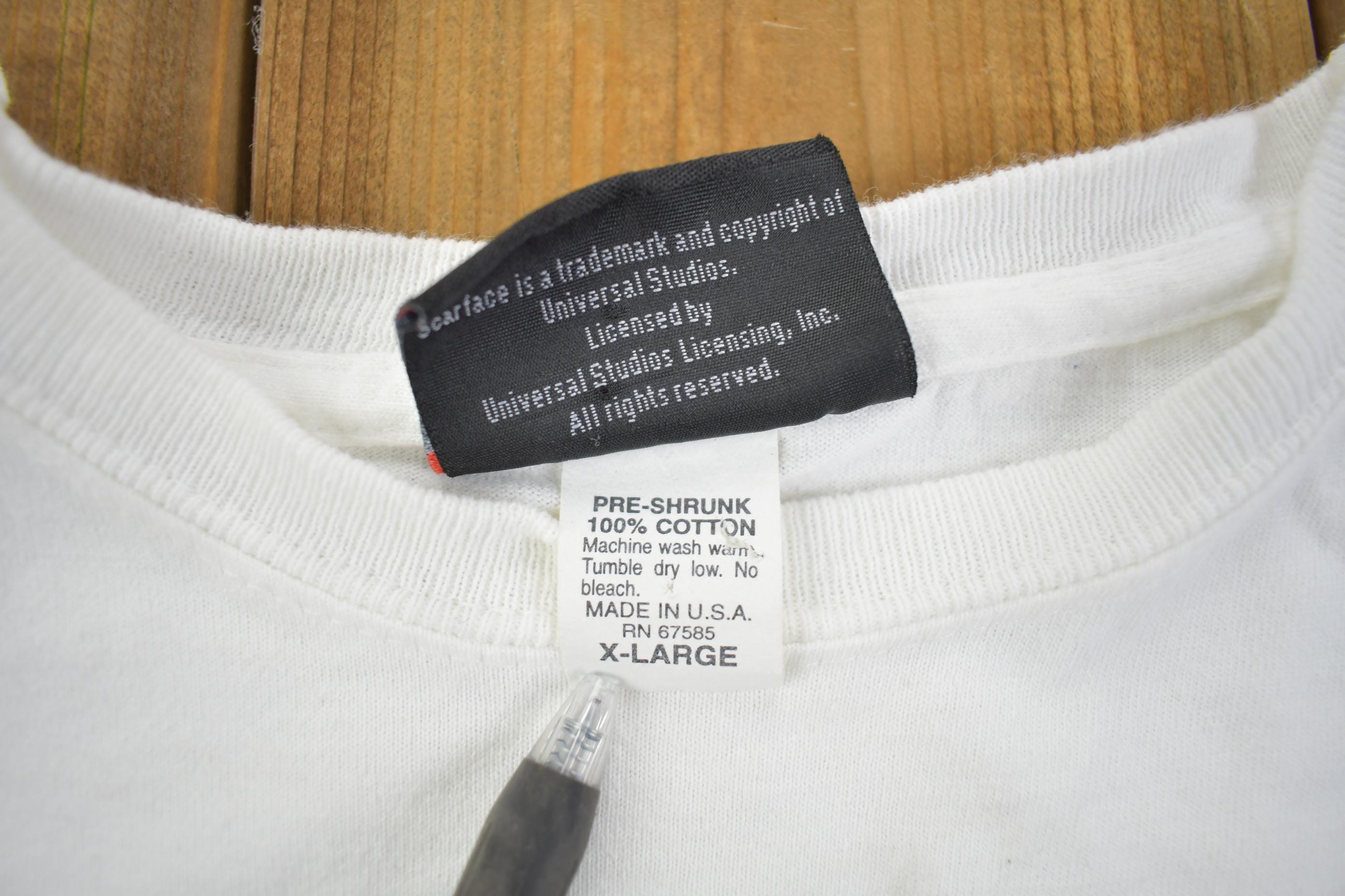 Vintage 1990s Scarface Montana Quote Graphic T Shirt Made In USA