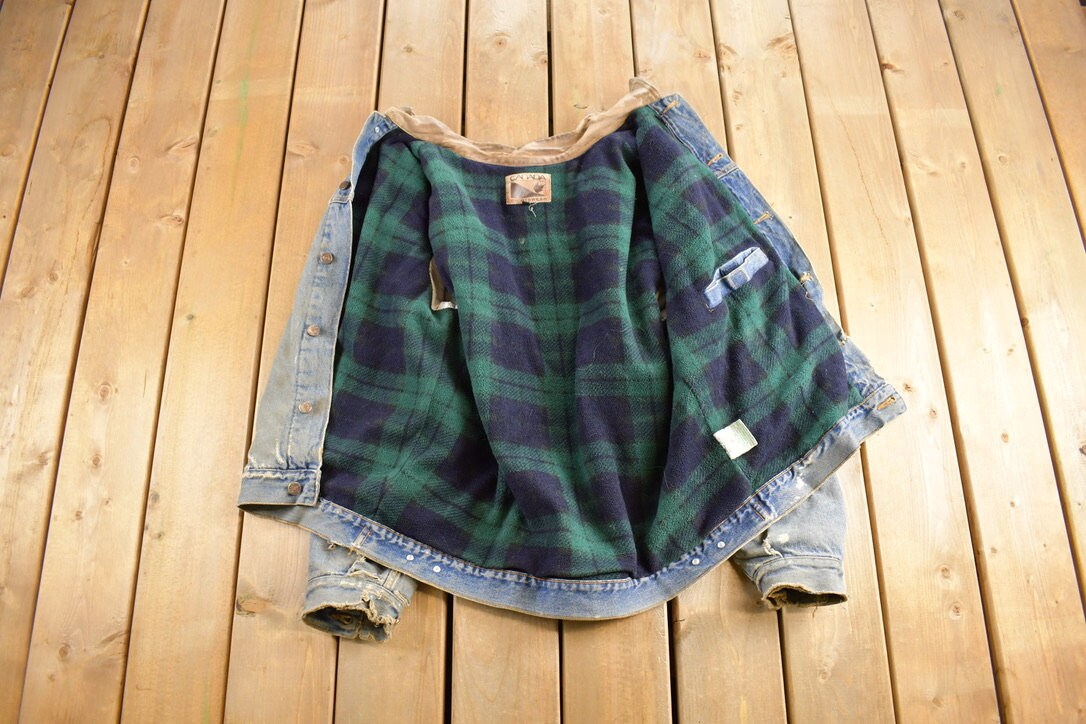 Vintage 1990s Toronto Workers Union Denim Jean Jacket