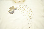 Vintage 1990s Morning Sun Cute Angel Theme Crewneck Sweater / 90s Crewneck / Grandma Sweater / American Streetwear / Made In USA / Collared