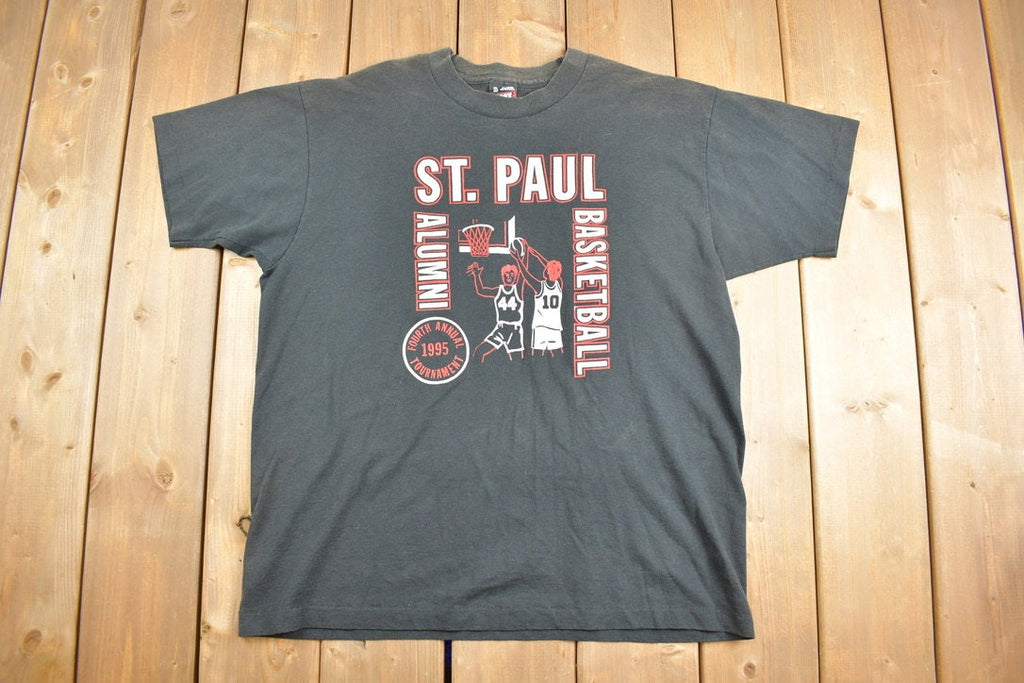 Vintage 1995 St Paul Basketball Graphic T-Shirt