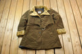 Vintage 1990s Phat Farm Full Length Faux Fur Collared Button Up Belted Coat Made In USA