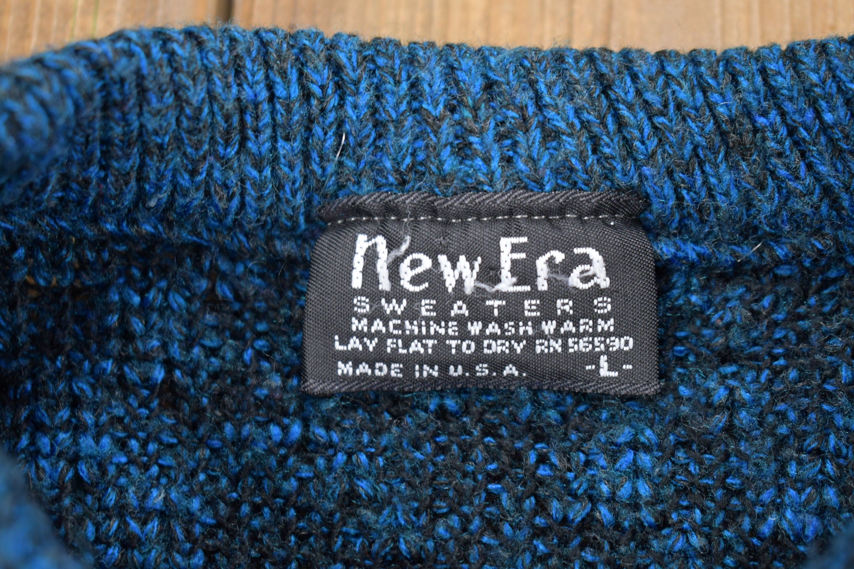 Vintage 1980s New Era Knit Crewneck Sweater
