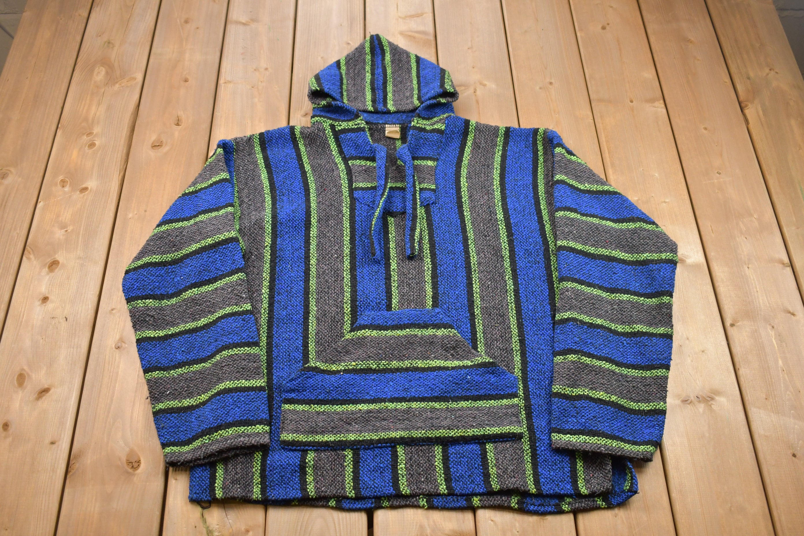Vintage 1990s Mexican Blanket Hoodie