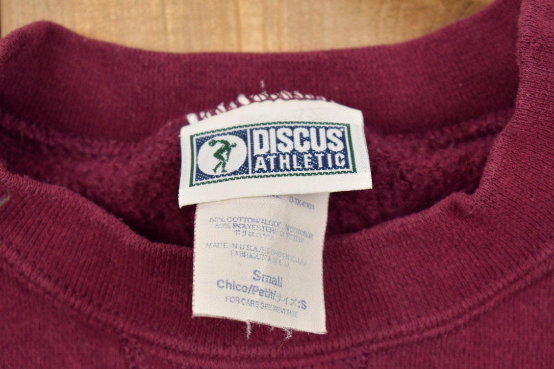 Vintage 1990s Discus Athletic Blank Crewneck Sweatshirt  90s Crewneck  Made In USA  Essential  Streetwear  90s Blank