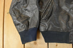 Vintage 1990s World Alliance Leather Bomber Flight Jacket Men's Medium