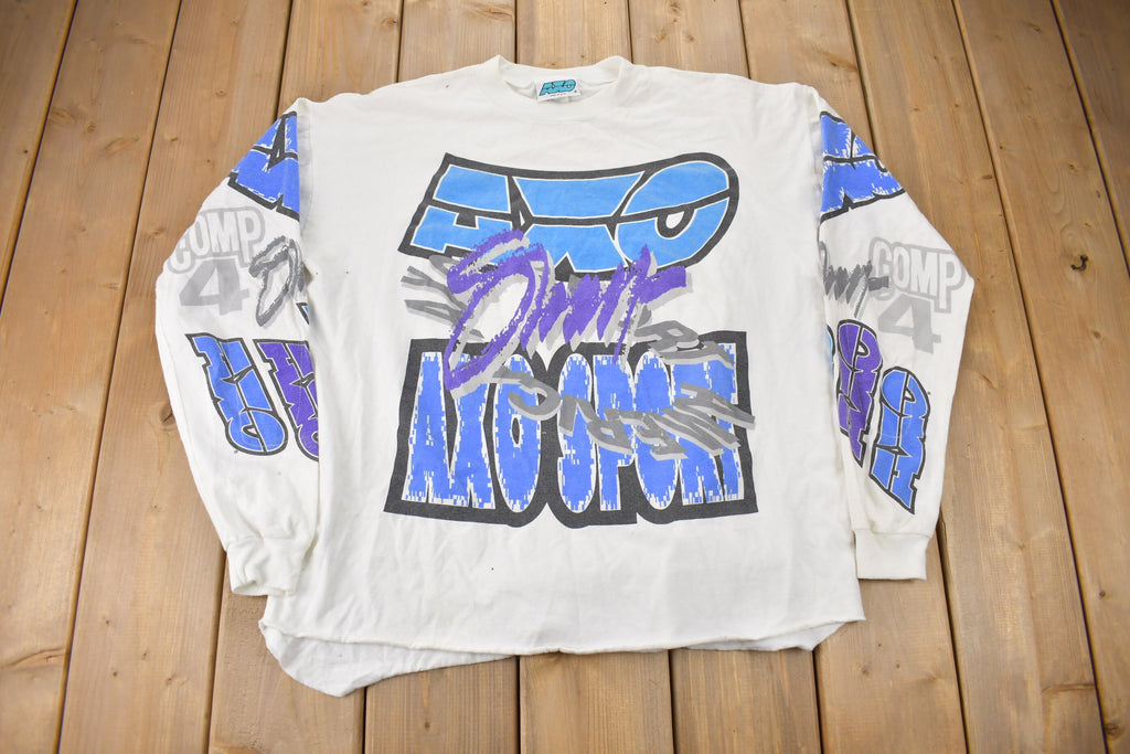 Vintage 1990s AXO SPORT Motocross Graphic T Shirt
