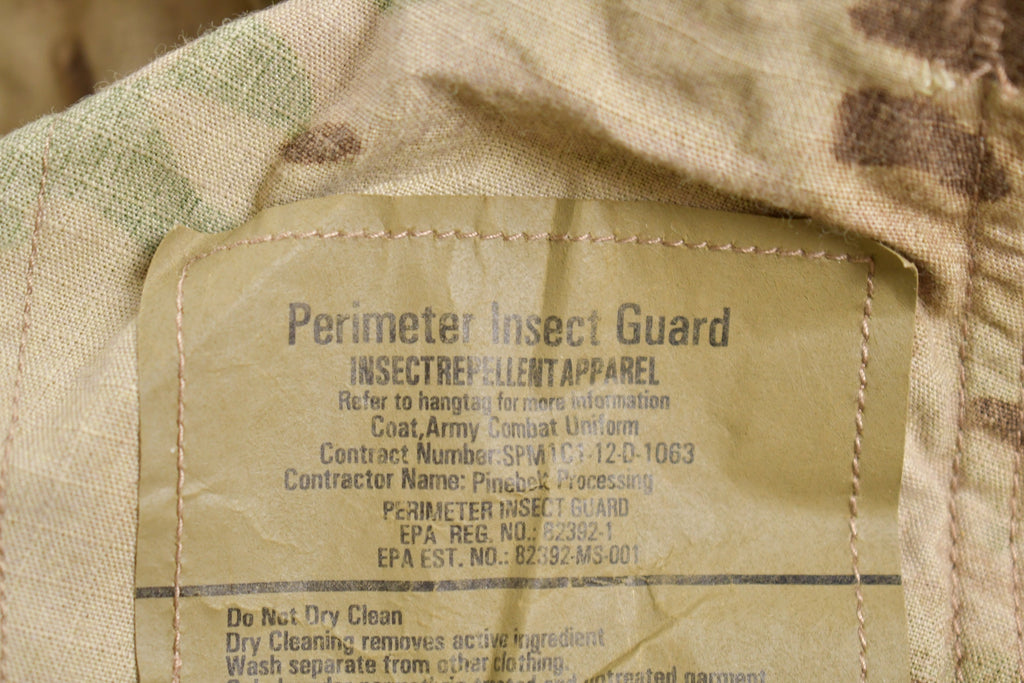 Vintage 2001 Military Desert MultiCamo Insect Repellent Field Jacket
