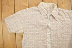 Vintage 1990s Open Collared Abstract Shirt