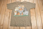 Vintage 1990s San Antonio Zoo Cat Graphic T-Shirt