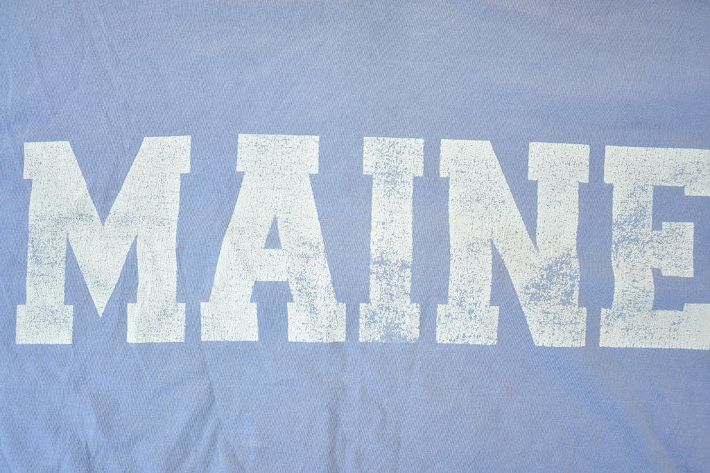 Vintage 1990s Maine Block Letters Souvenir T-Shirt Mens XL