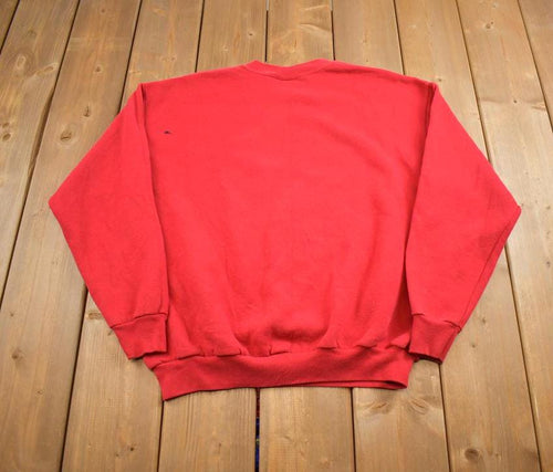 Vintage 1990s Lee Dallas Center Grimes Elementary School Souvenir Travel Crewneck Sweatshirt Made In USA
