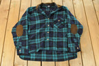 Vintage 1990s Woolrich Plaid Flannel Button Up Shirt Men's XL