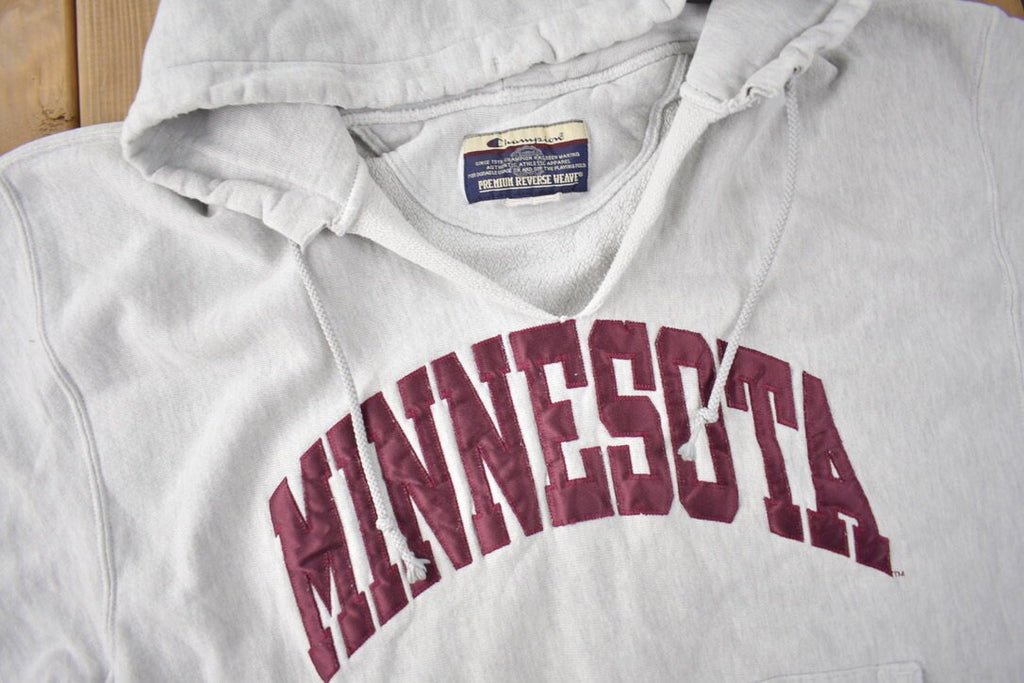 Vintage Y2K University Of Minnesota Collegiate Champion Reverse Weave Hoodie