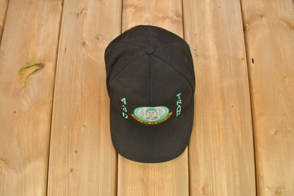 Vintage 1980s 43D Trans "Find A Way Or Make One" Military Hat