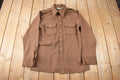 Vintage 1970s Levi's Panatela Tops Western Style Brown Button Up Shirt Made in USA Size L