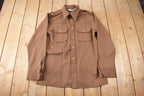 Vintage 1970s Levi's Panatela Tops Western Style Brown Button Up Shirt Made in USA Size L