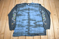Vintage 1990s Extreme Limit Dragon Theme Long Sleeve Tye Dye T Shirt