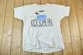 Vintage 1990s Kick Some Fin Fishing Single Stitch T-Shirt / 90s Vintage Souvenir Tee / Rare Vacation Tee / Summer Shirt Made In USA