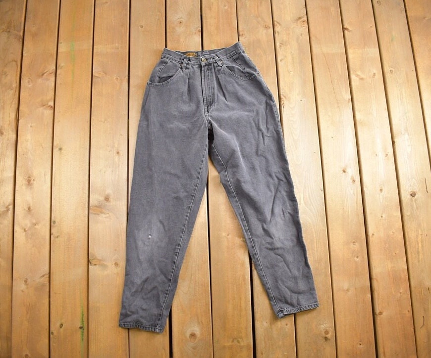 Vintage 1990s Eddie Bauer Black Denim Jeans Size 26x29