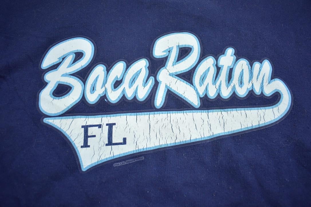 Vintage 1980s Boca Raton Florida Travel Crewneck Sweatshirt Made In USA