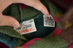 Vintage 1990s Denim Republic Aztec Pattern Fleece Hoodie Men's Medium