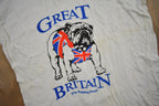 Vintage 1980s great Britain Bulldog Graphic T Shirt