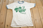 Vintage 1980s "I Got It At Flanigan's" Brother Jims Ft Lauderdale Souvenir Ringer Shirt