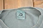 Vintage 1990s Garment Dyed Deer Nature T-Shirt