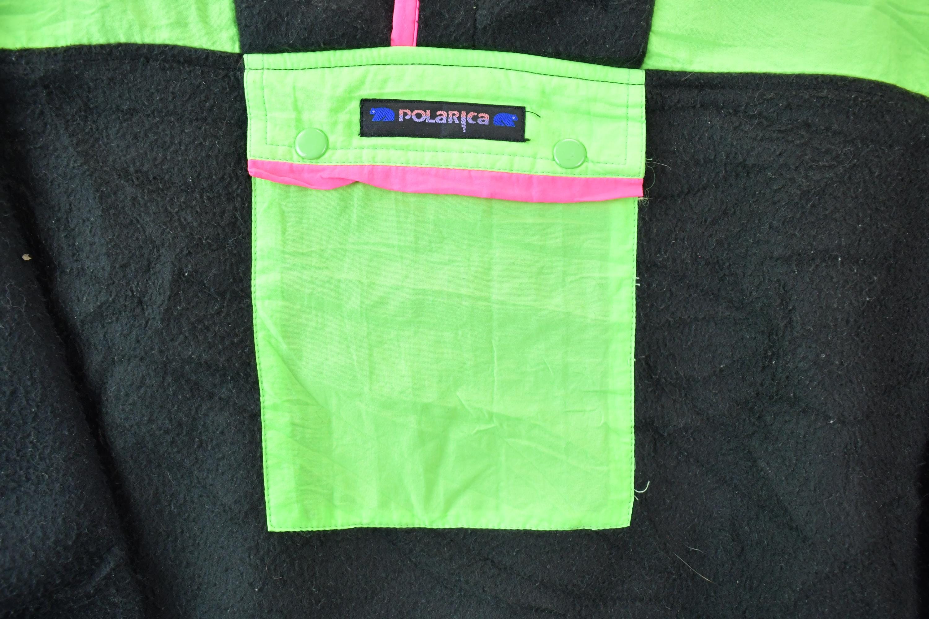 Vintage 1990s Polarica Neon Fleece Sweater