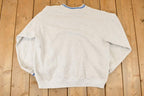 Vintage 1990s Aztec Bird Quarter Button Crewneck Sweatshirt Mens L