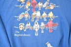 Vintage 1990s Bird Neighbourhood Double Collar Morning Sun Souvenir Crewneck Sweatshirt Made In USA