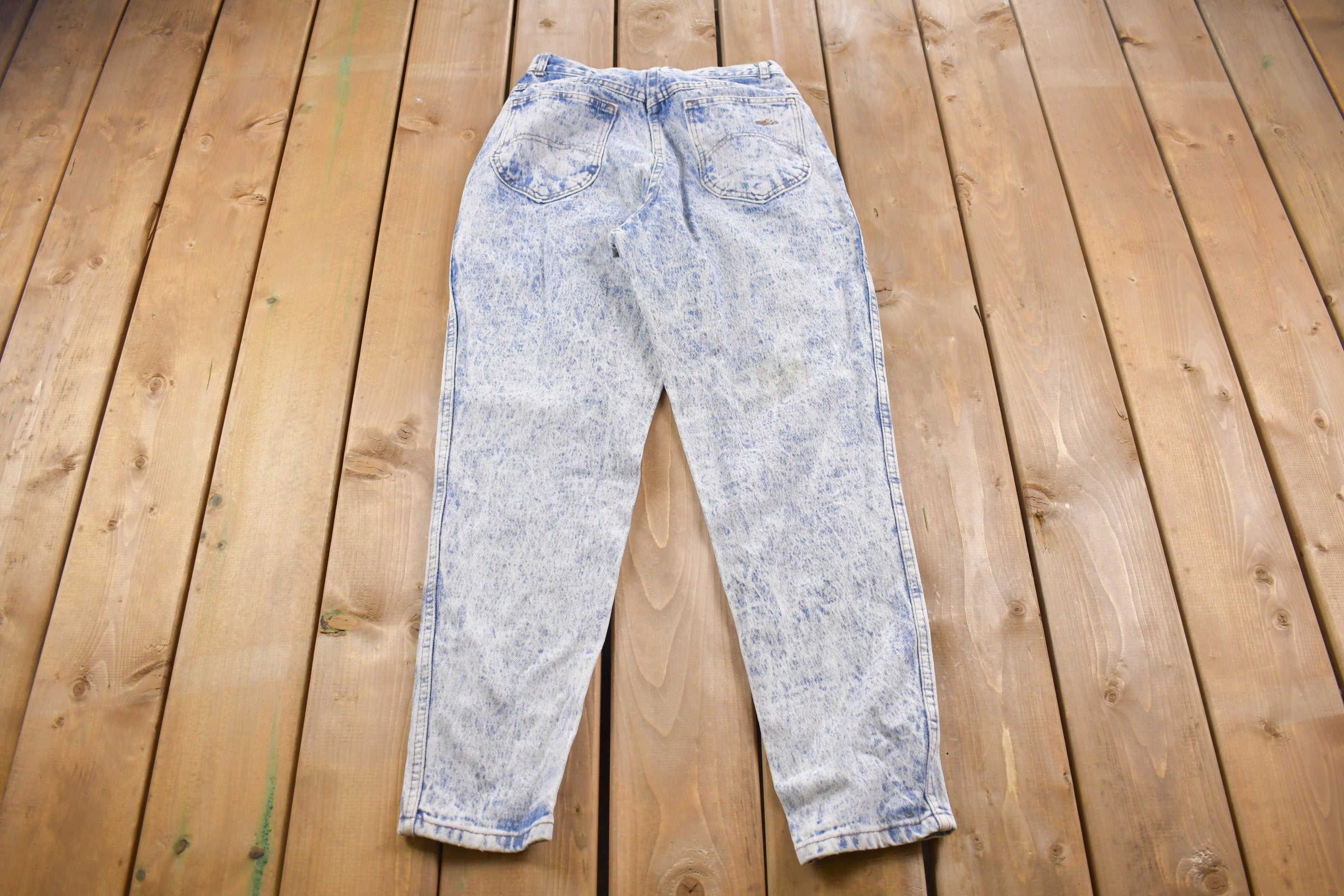 Vintage 1980s Chic Acid Wash Skinny Jeans 26 x 29