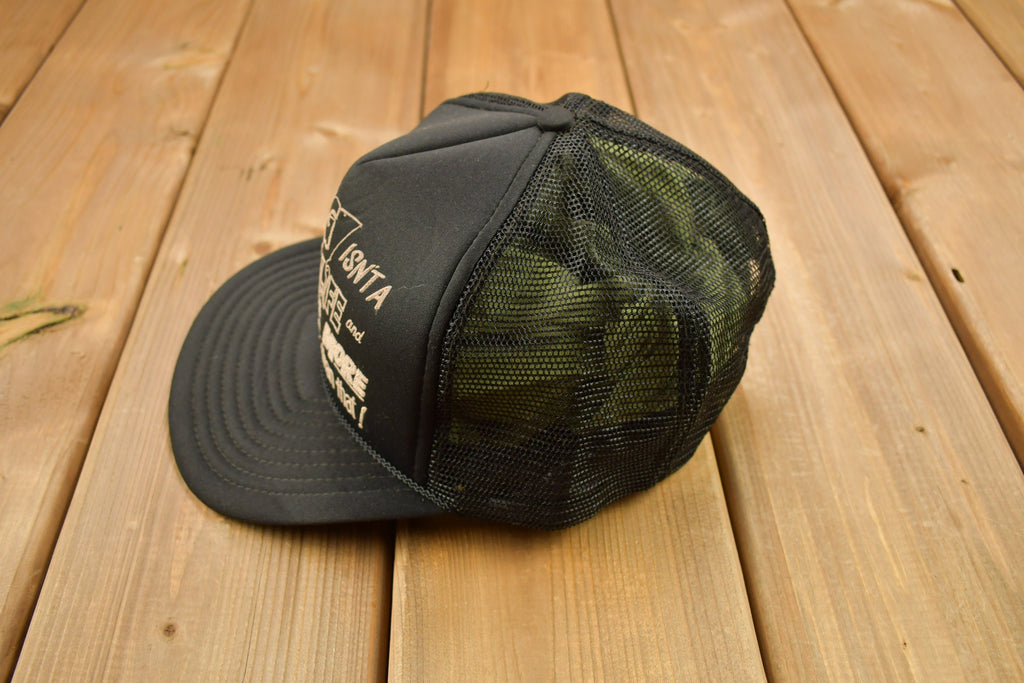 Vintage 1990s Funny Fisherman Theme Trucker Hat