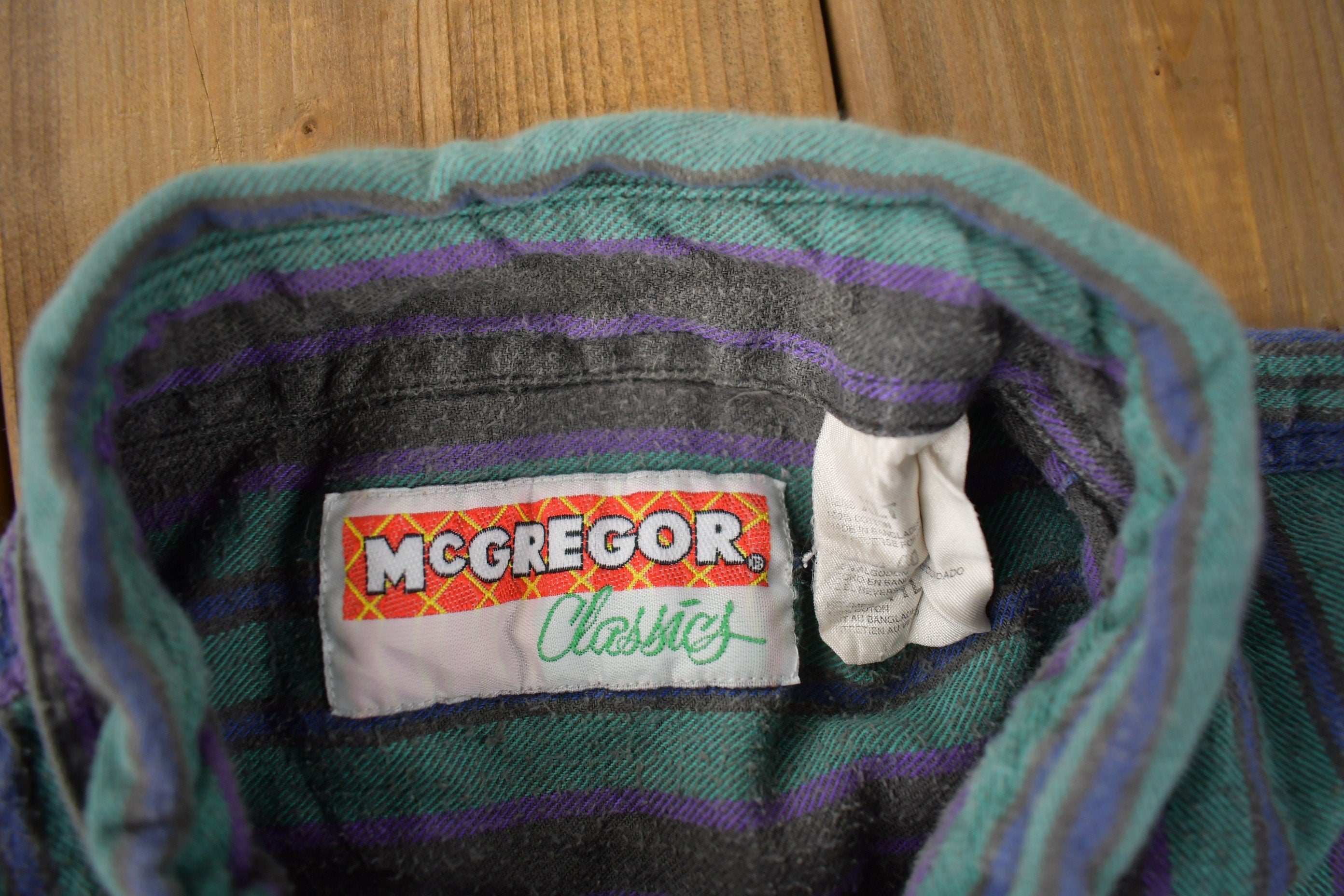 Vintage 1990s McGregor Classics Striped Button Up Shirt Size XLT