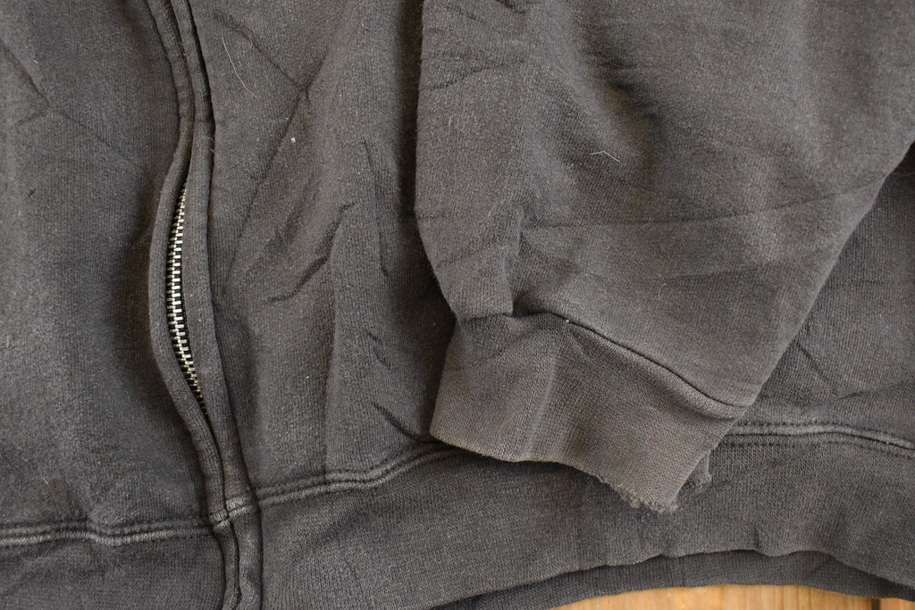 Vintage 1990s Hanes Streetwear Blank Full Zip Hoodie Sweatshirt Men's L