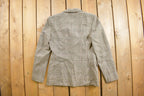 Vintage 1990s Ann Taylor Plaid Button Up Blazer Jacket