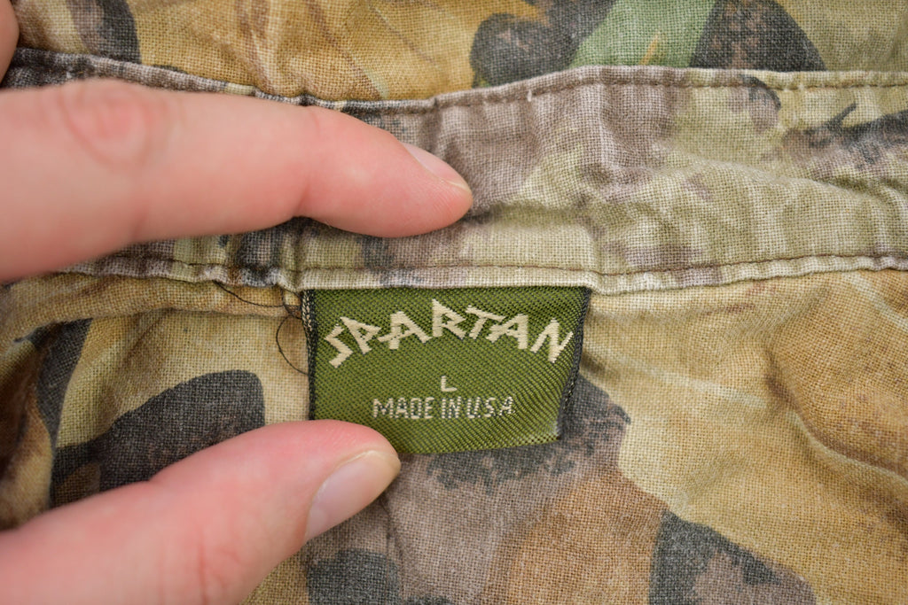 Vintage 1990s Spartan Hunting Camo Button Up