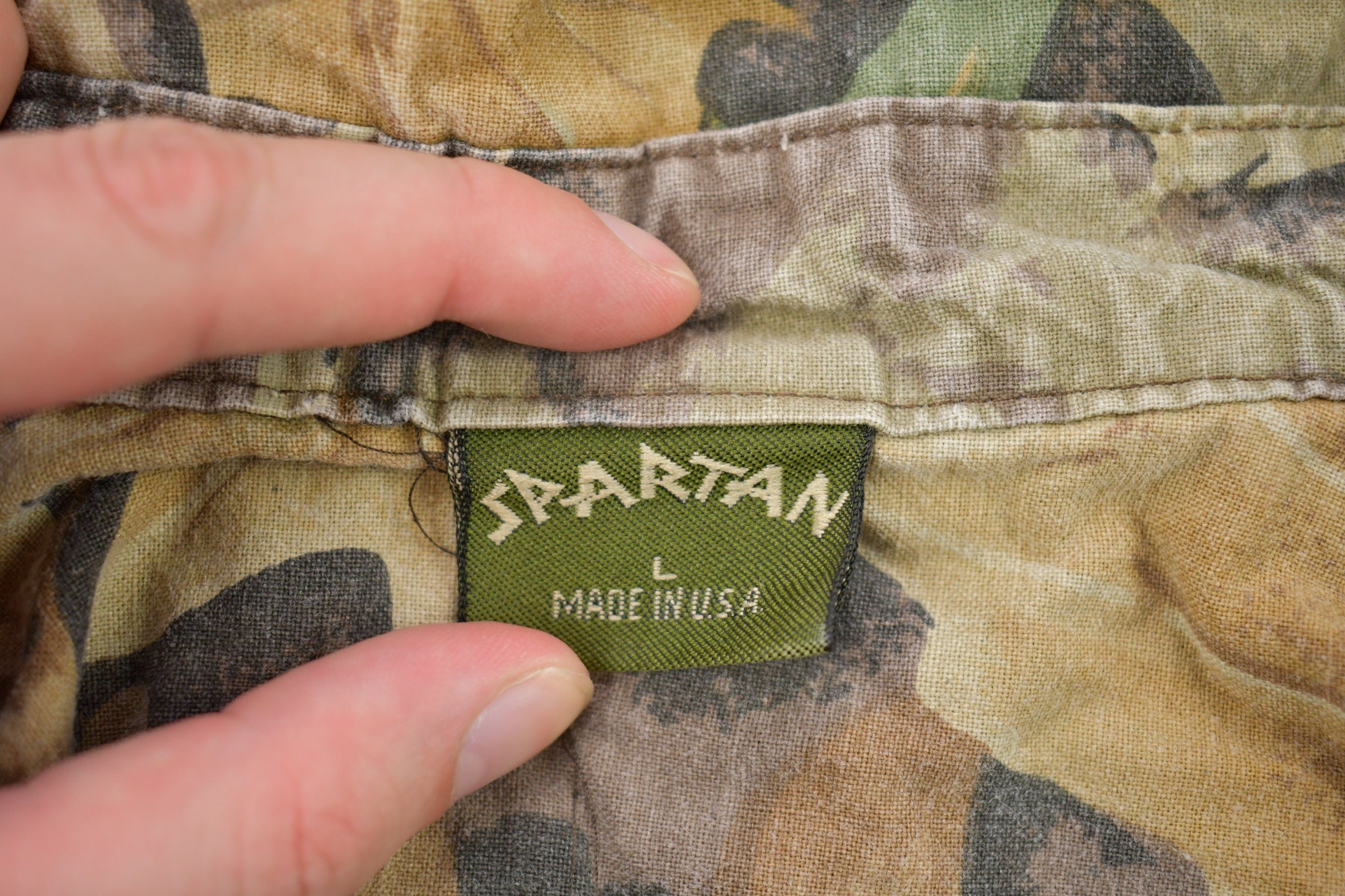 Vintage 1990s Spartan Hunting Camo Button Up