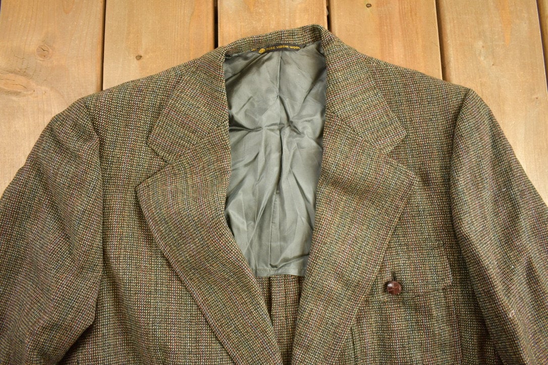 Vintage 1990s Hart Schafiner Wool Blazer Jacket
