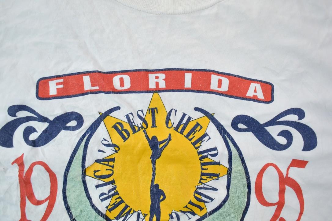 Vintage 1995 Florida Americheer Open Lake Buena Vista Souvenir T-Shirt