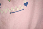 Vintage 1980 Cute Heart Graphic Raglan Crewneck