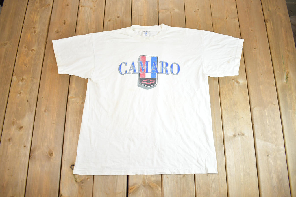 Vintage 1990s Camaro Chevrolet Over Sized Graphic T-Shirt Made In USA